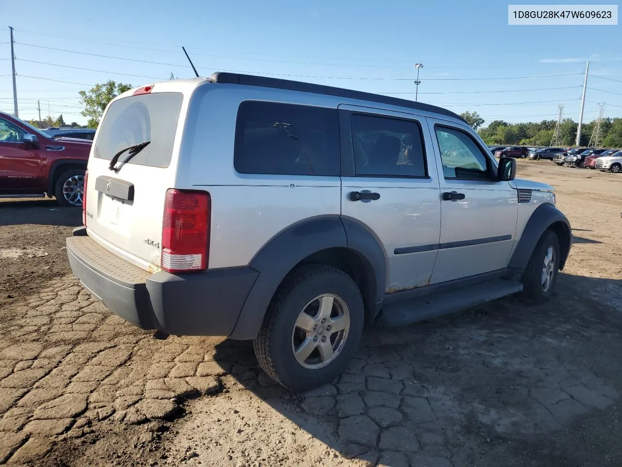 2007 Dodge Nitro Sxt VIN: 1D8GU28K47W609623 Lot: 69620114