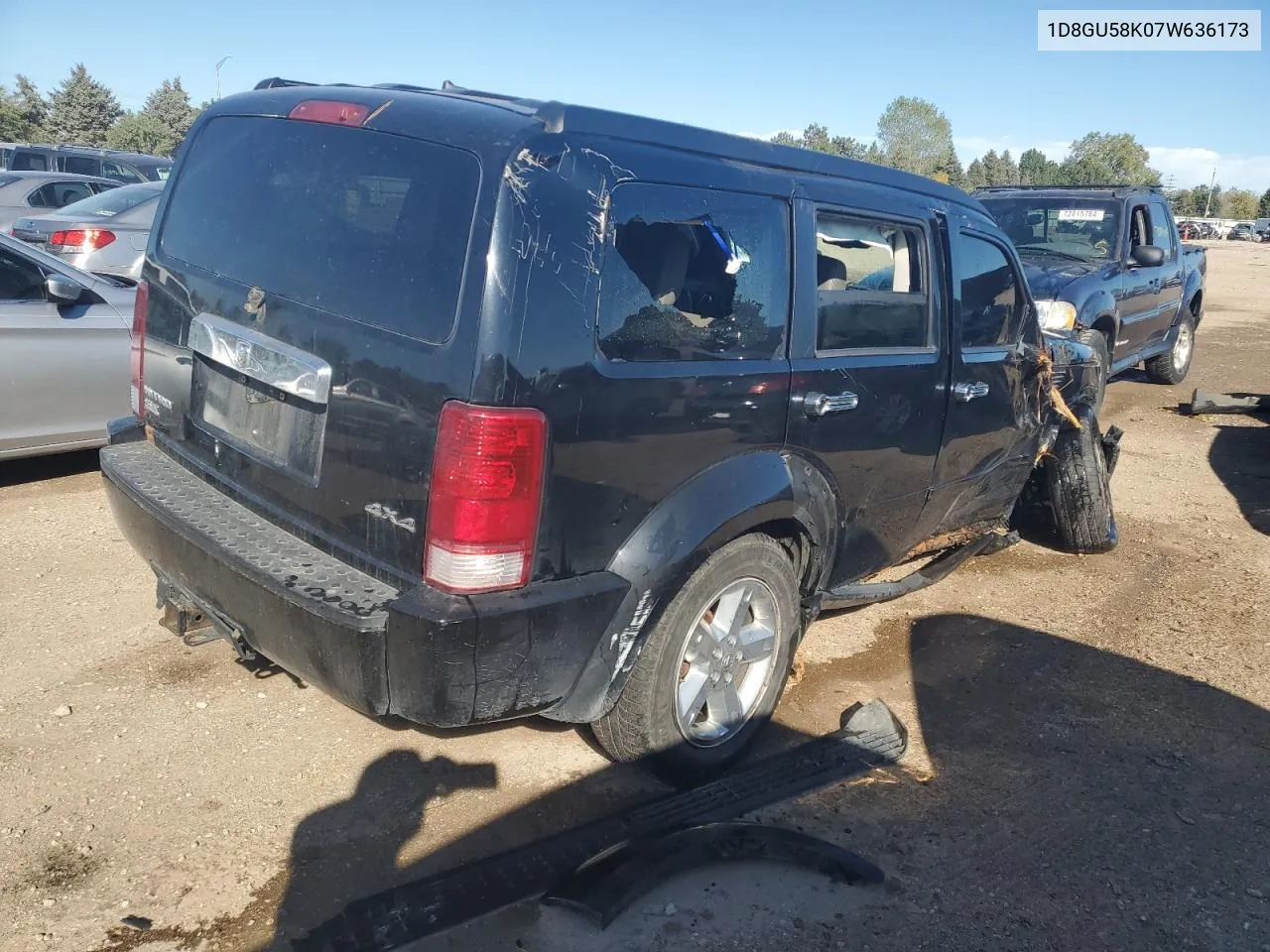 2007 Dodge Nitro Slt VIN: 1D8GU58K07W636173 Lot: 72810434