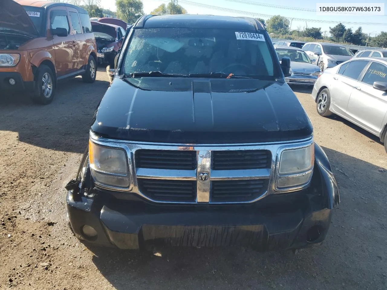 2007 Dodge Nitro Slt VIN: 1D8GU58K07W636173 Lot: 72810434