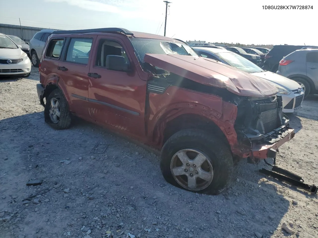 2007 Dodge Nitro Sxt VIN: 1D8GU28KX7W728874 Lot: 76084894