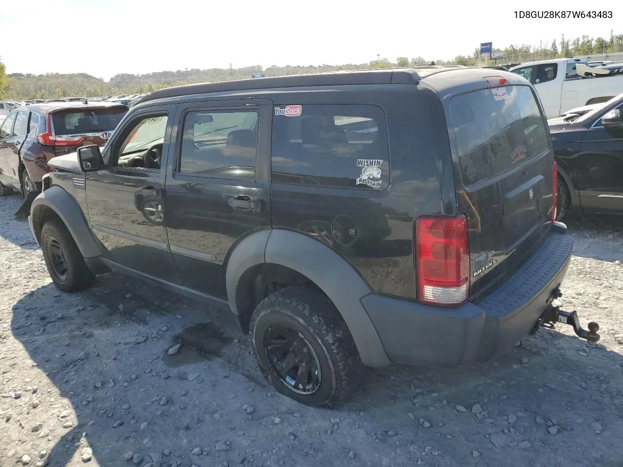 1D8GU28K87W643483 2007 Dodge Nitro Sxt