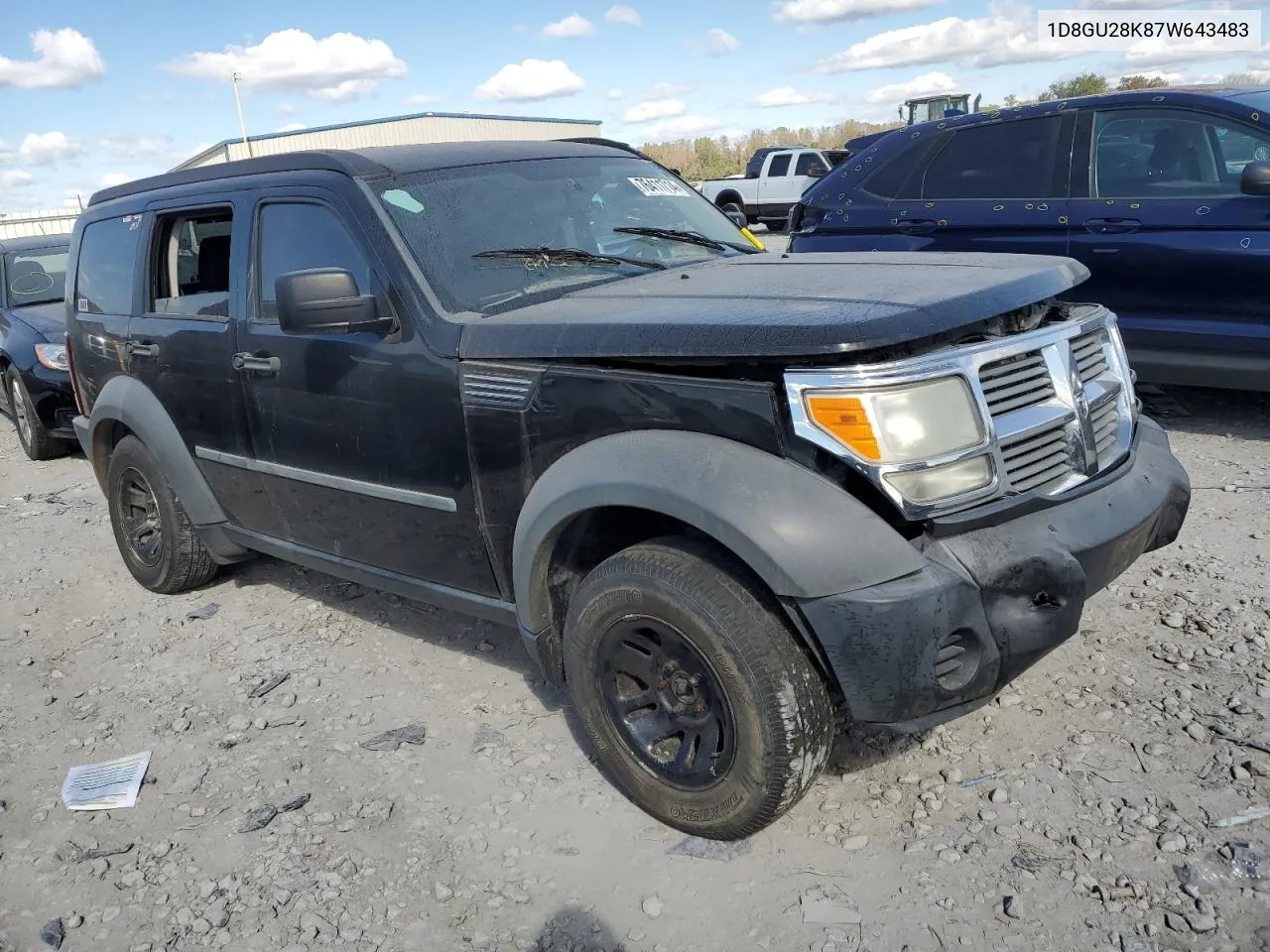 1D8GU28K87W643483 2007 Dodge Nitro Sxt