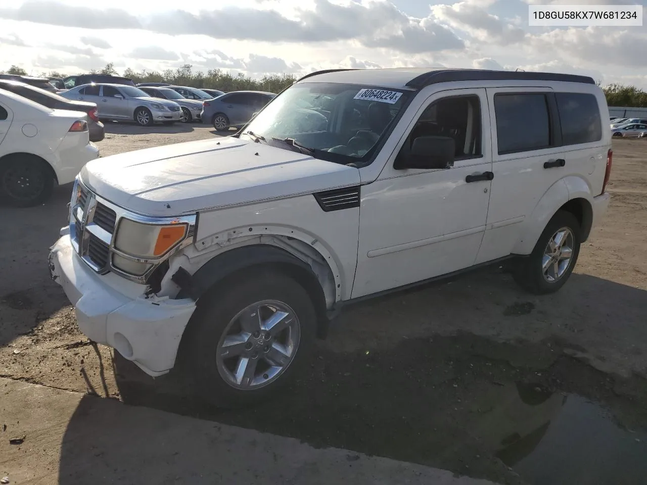 2007 Dodge Nitro Slt VIN: 1D8GU58KX7W681234 Lot: 80648224