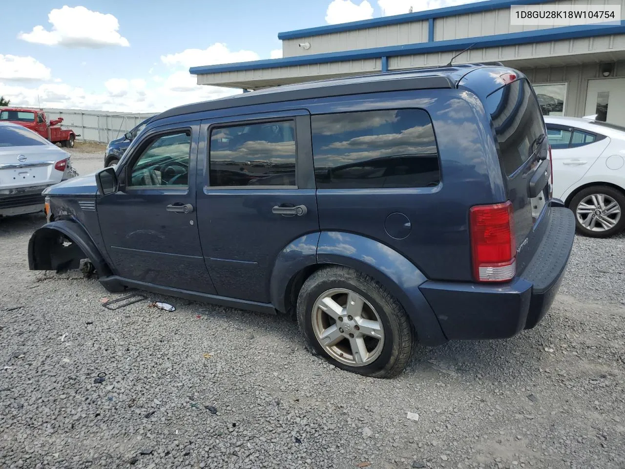 2008 Dodge Nitro Sxt VIN: 1D8GU28K18W104754 Lot: 56613534