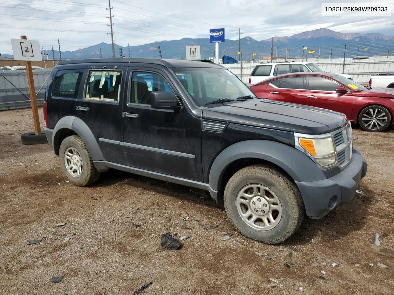 2008 Dodge Nitro Sxt VIN: 1D8GU28K98W209333 Lot: 61541424