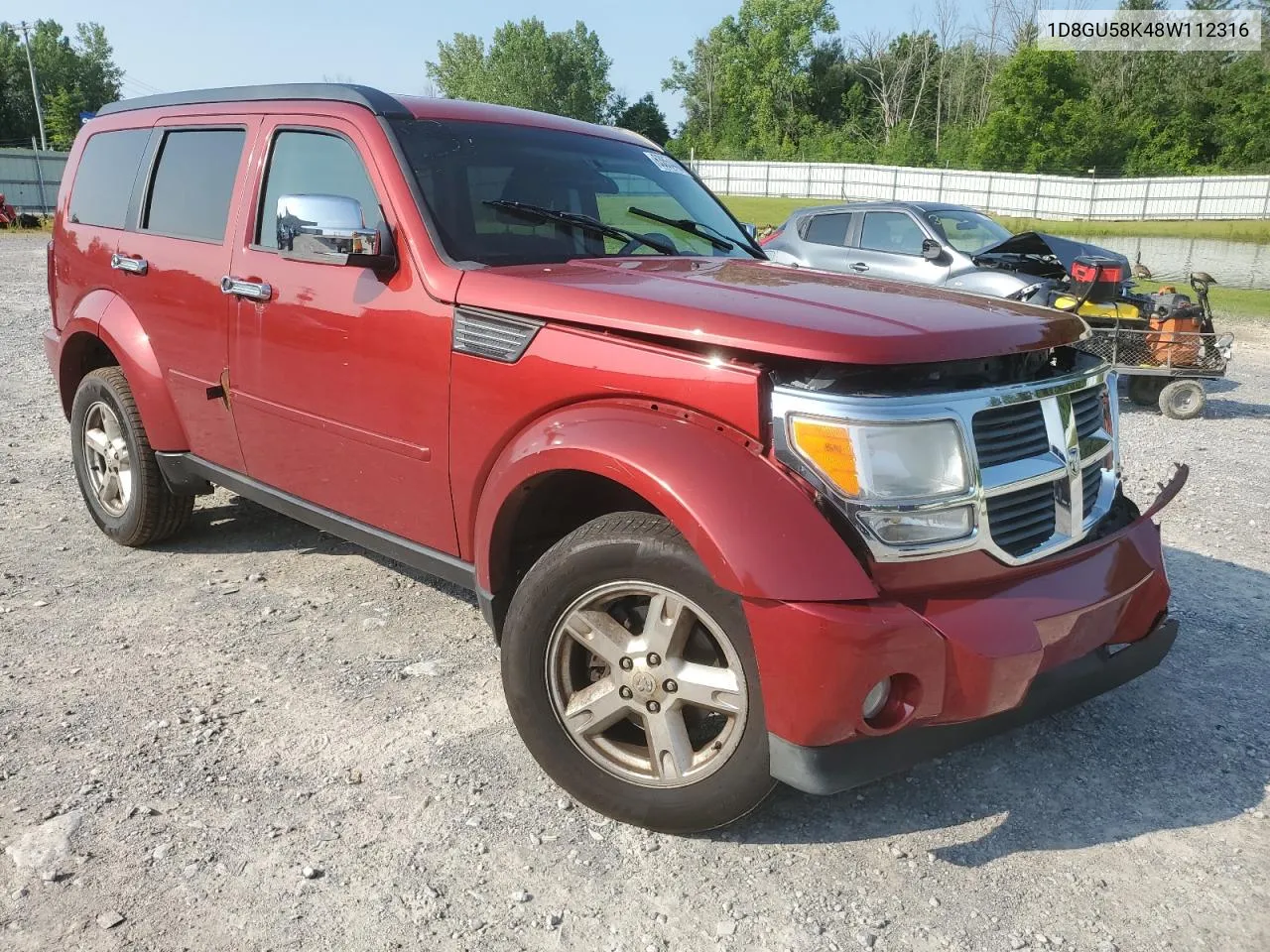 2008 Dodge Nitro Slt VIN: 1D8GU58K48W112316 Lot: 63854484