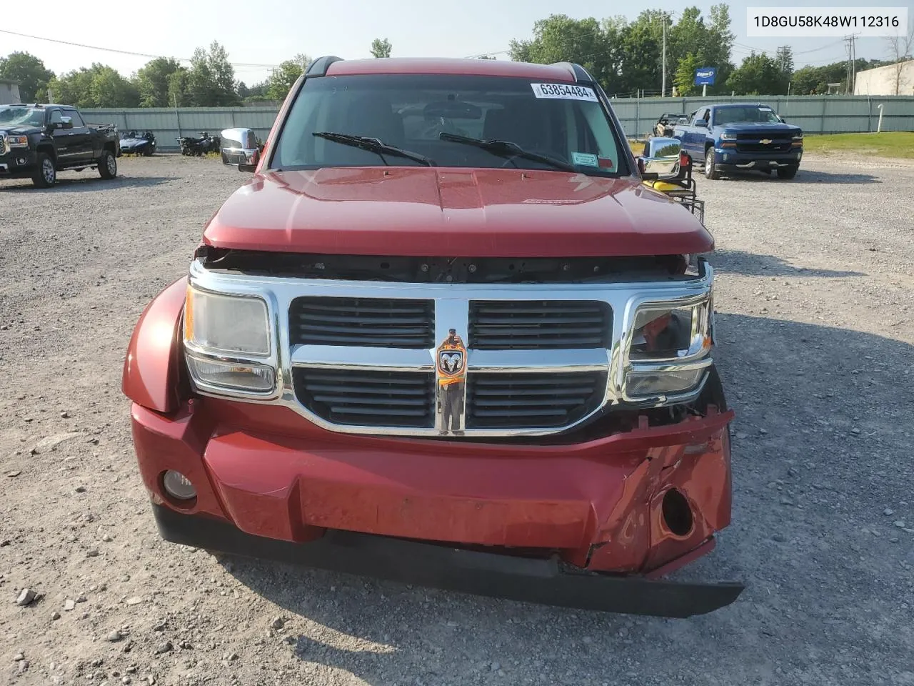 2008 Dodge Nitro Slt VIN: 1D8GU58K48W112316 Lot: 63854484