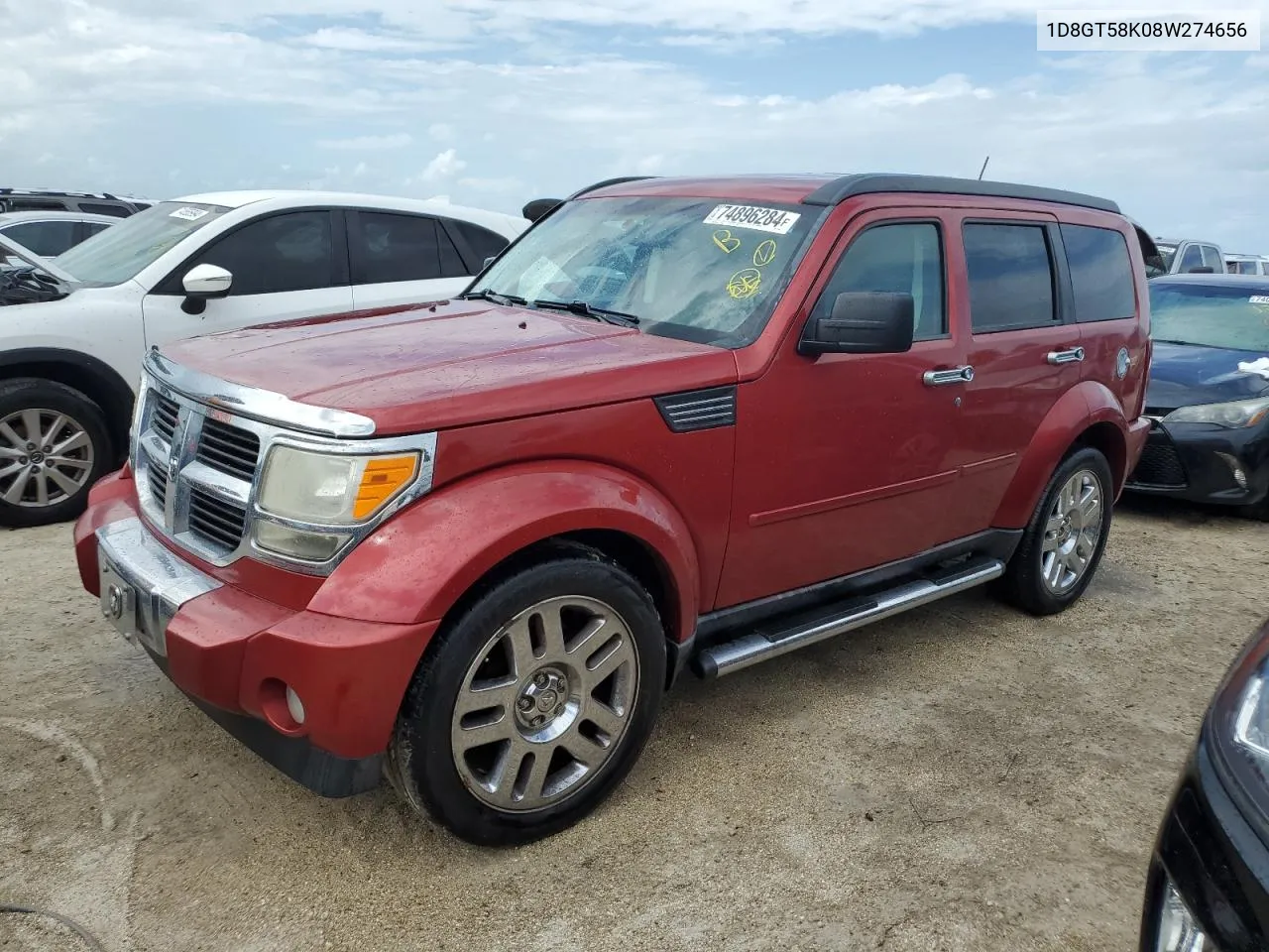 2008 Dodge Nitro Slt VIN: 1D8GT58K08W274656 Lot: 74896284