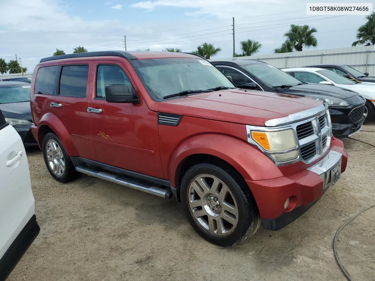 2008 Dodge Nitro Slt VIN: 1D8GT58K08W274656 Lot: 74896284