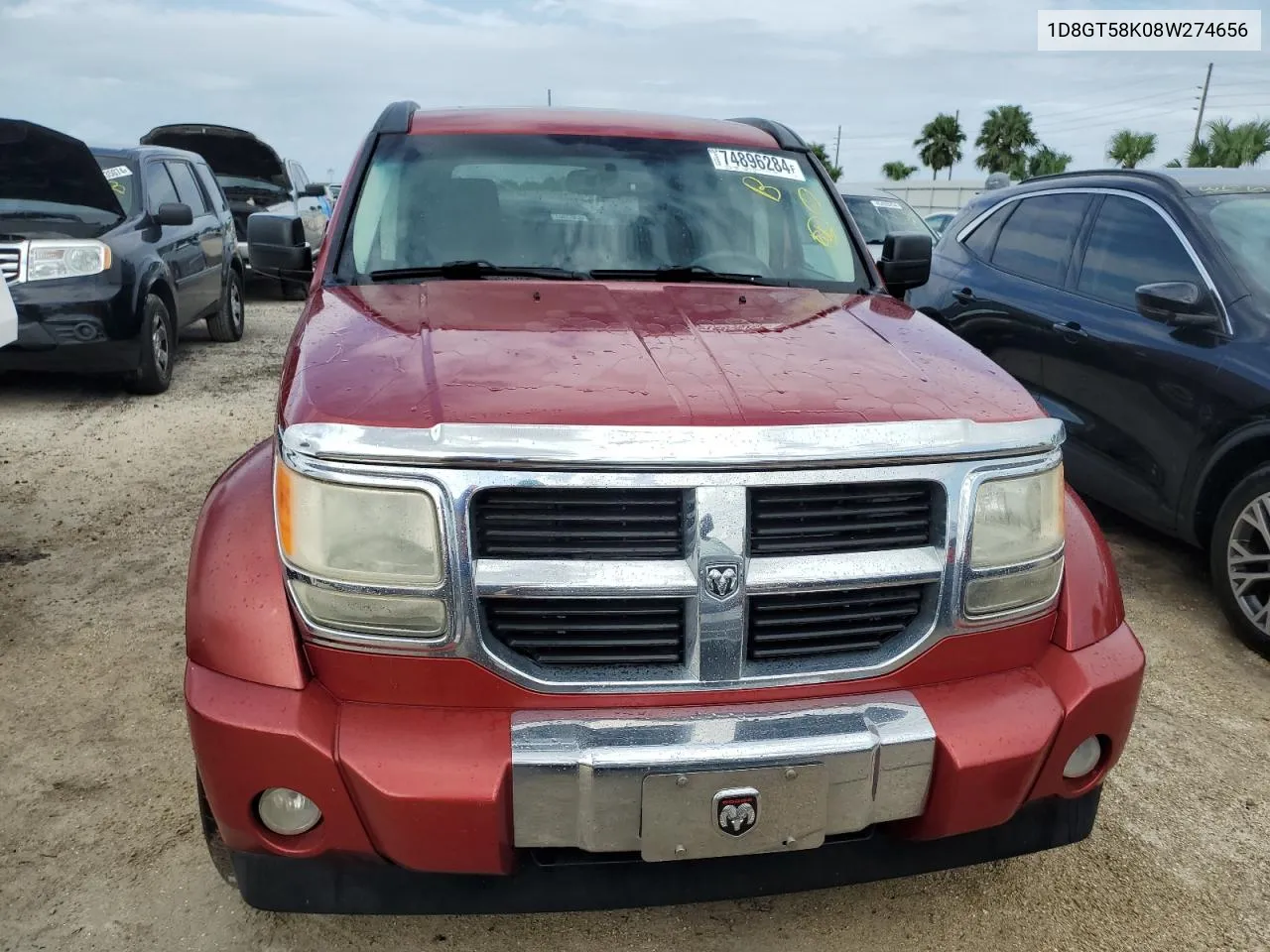 2008 Dodge Nitro Slt VIN: 1D8GT58K08W274656 Lot: 74896284