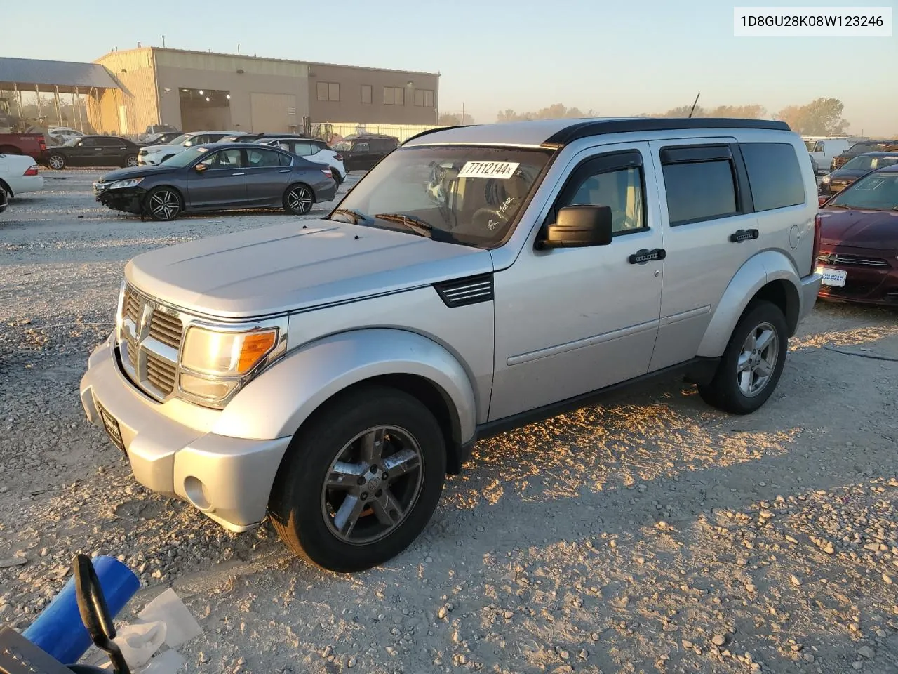 2008 Dodge Nitro Sxt VIN: 1D8GU28K08W123246 Lot: 77112144