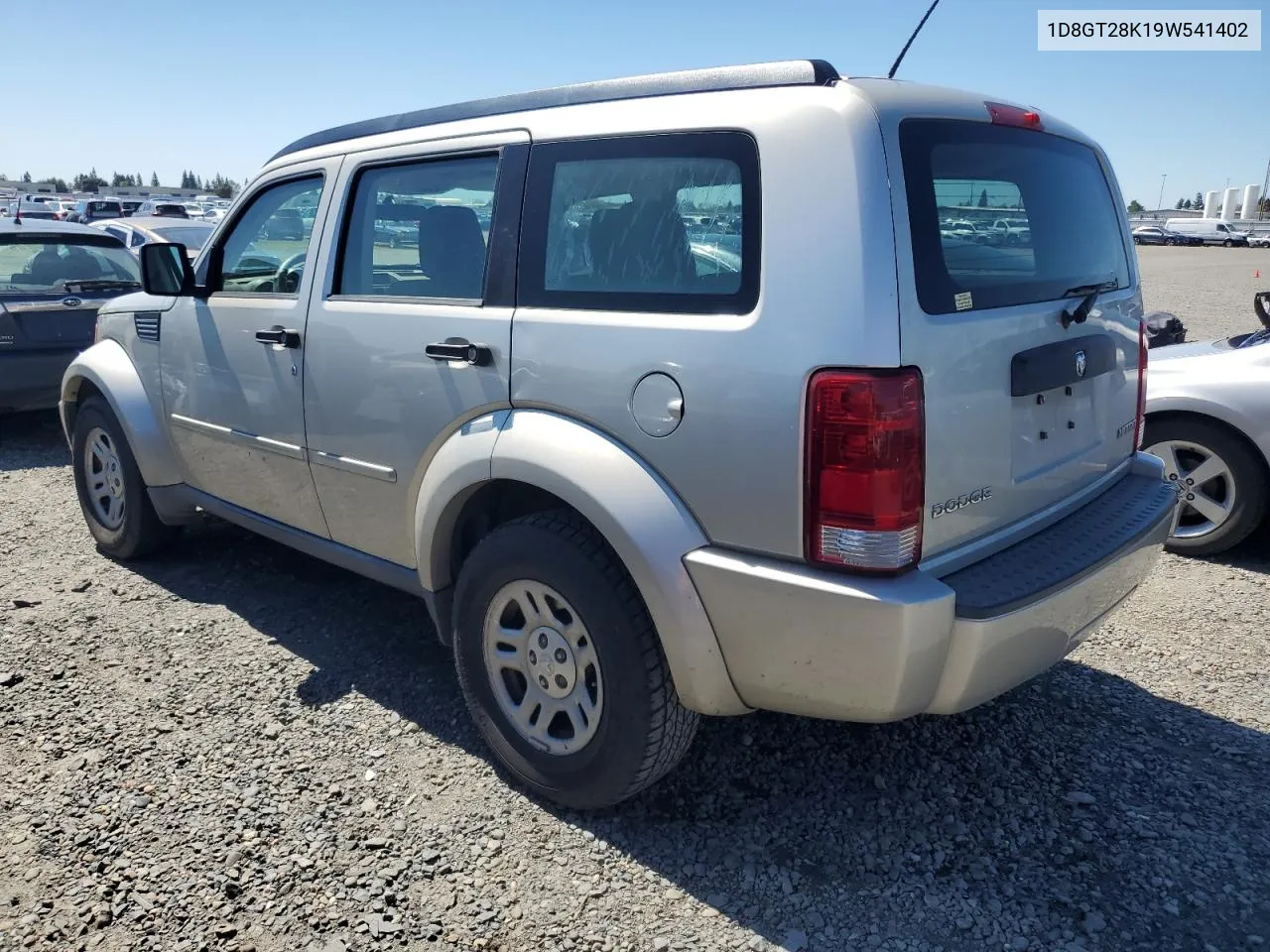 2009 Dodge Nitro Se VIN: 1D8GT28K19W541402 Lot: 57487874