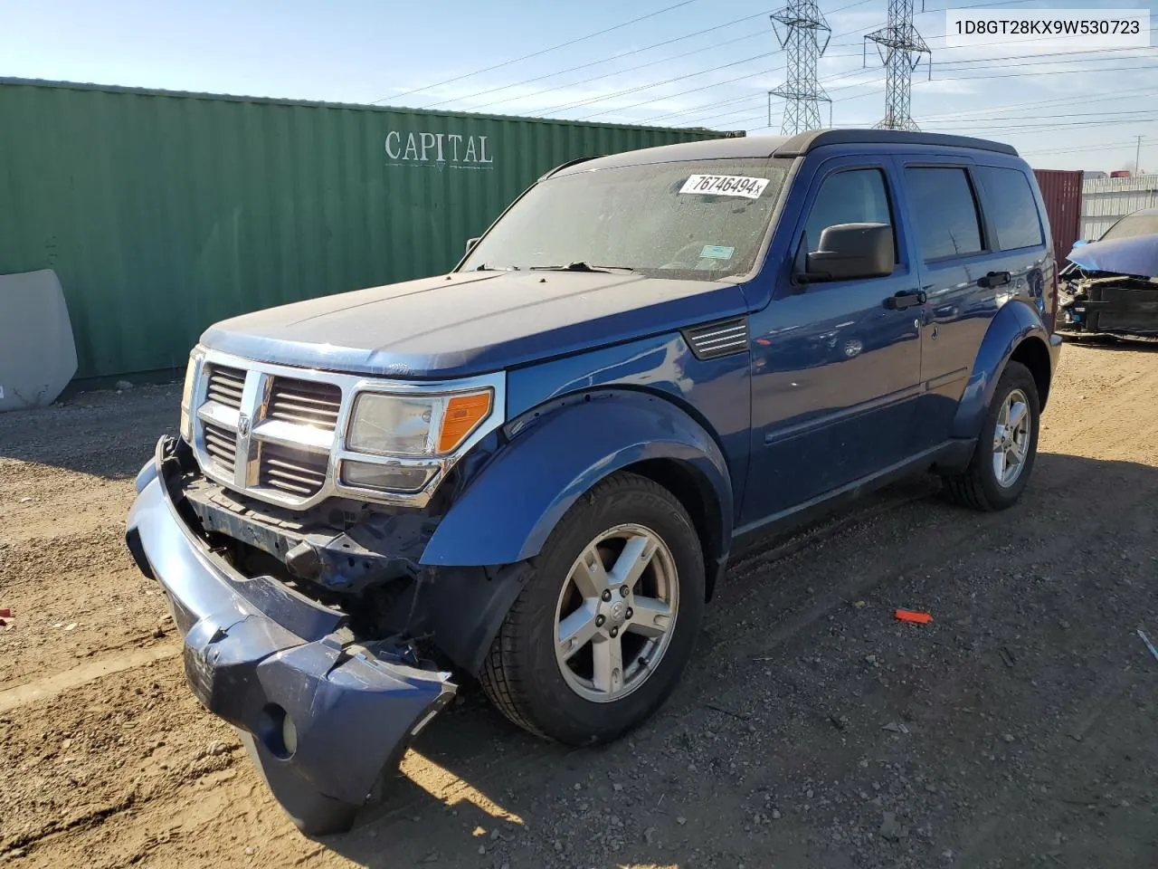 2009 Dodge Nitro Se VIN: 1D8GT28KX9W530723 Lot: 76746494