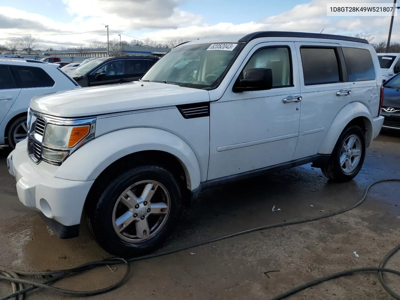 2009 Dodge Nitro Se VIN: 1D8GT28K49W521807 Lot: 82052043