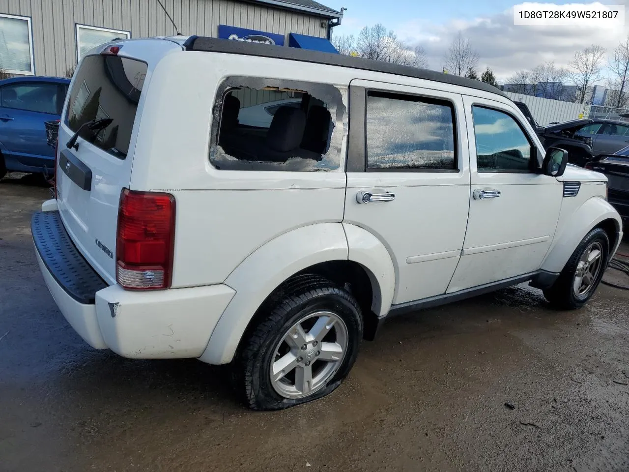 2009 Dodge Nitro Se VIN: 1D8GT28K49W521807 Lot: 82052043