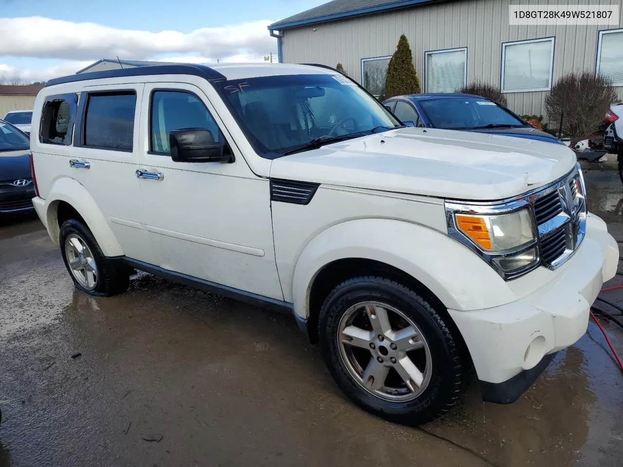 2009 Dodge Nitro Se VIN: 1D8GT28K49W521807 Lot: 82052043