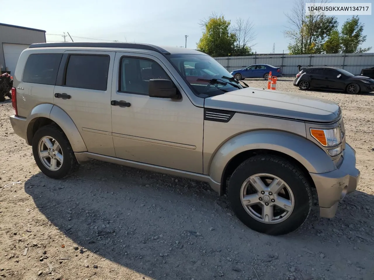 2010 Dodge Nitro Sxt VIN: 1D4PU5GKXAW134717 Lot: 69674924