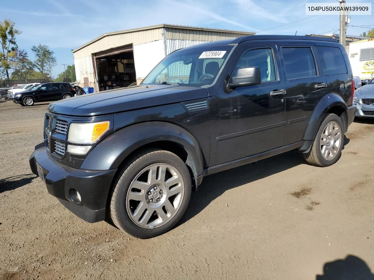 2010 Dodge Nitro Sxt VIN: 1D4PU5GK0AW139909 Lot: 71229904