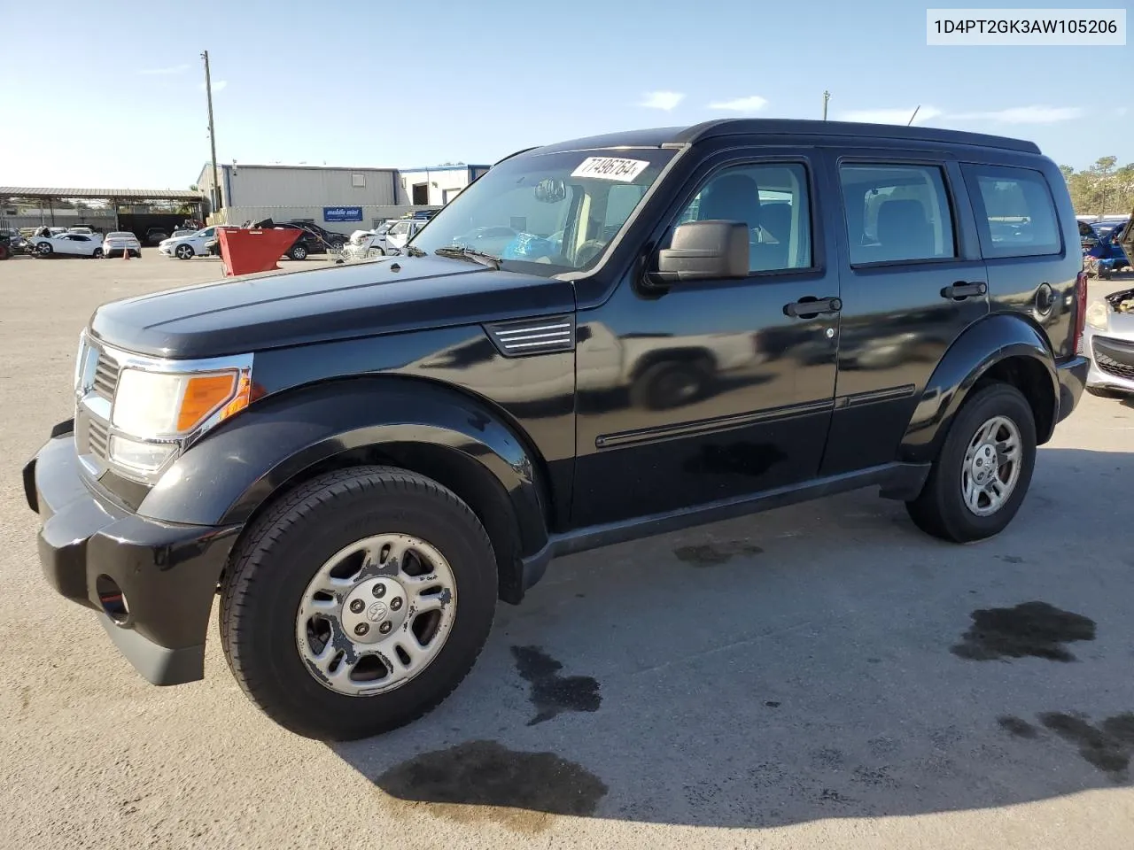 2010 Dodge Nitro Se VIN: 1D4PT2GK3AW105206 Lot: 77496764