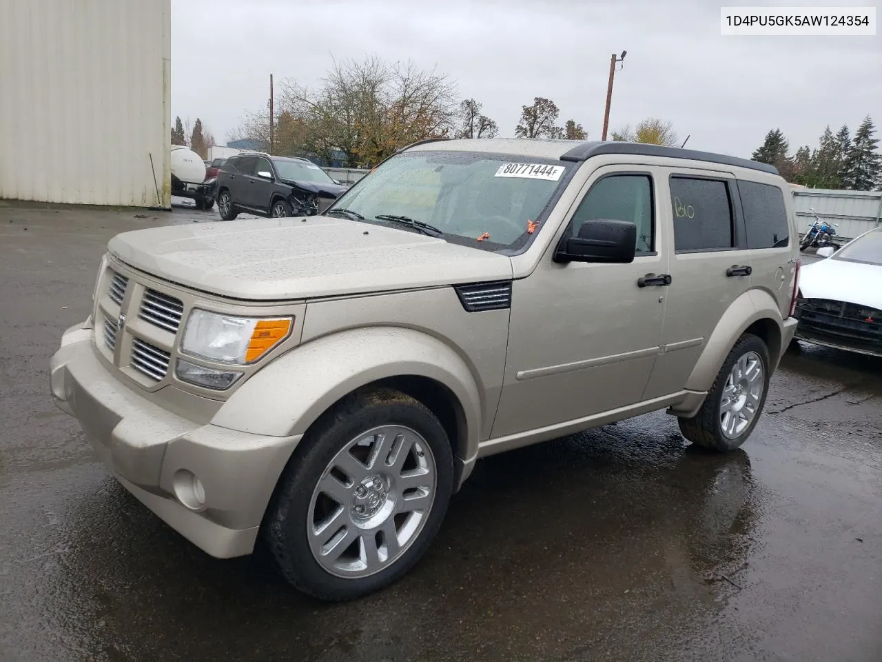 2010 Dodge Nitro Sxt VIN: 1D4PU5GK5AW124354 Lot: 80771444