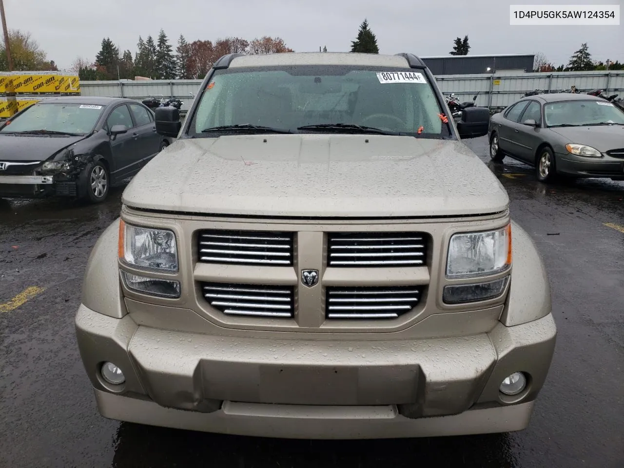 2010 Dodge Nitro Sxt VIN: 1D4PU5GK5AW124354 Lot: 80771444