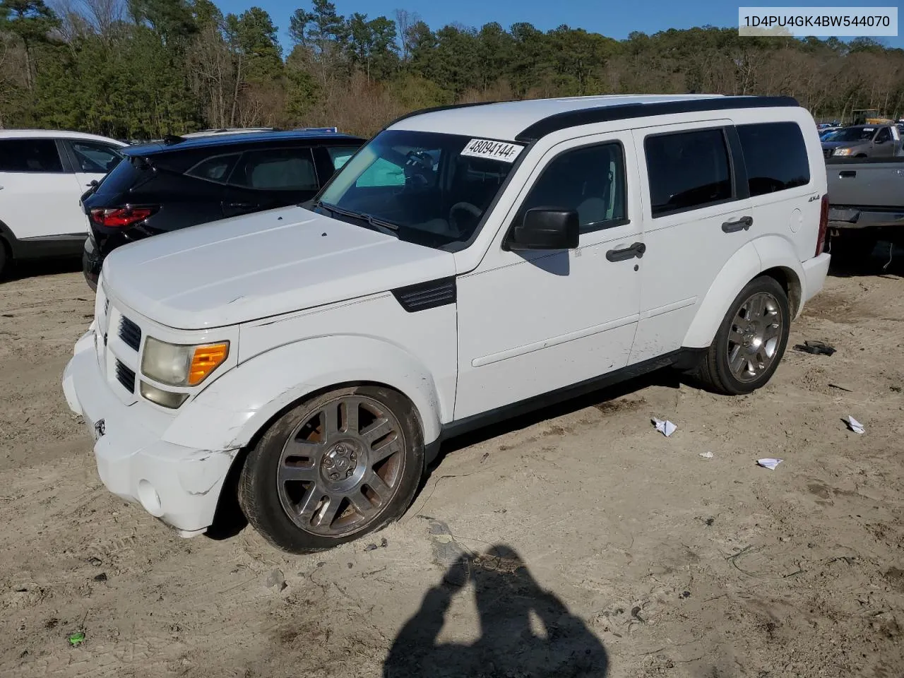 2011 Dodge Nitro Heat VIN: 1D4PU4GK4BW544070 Lot: 48094144