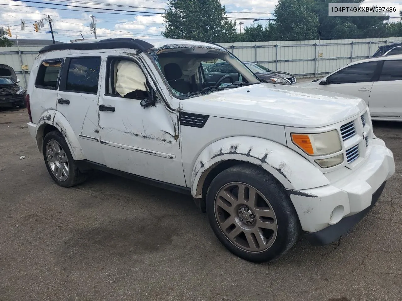 2011 Dodge Nitro Heat VIN: 1D4PT4GKXBW597486 Lot: 57139194