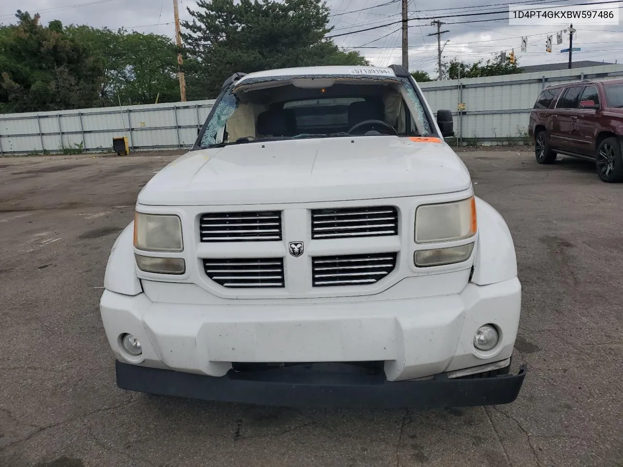 2011 Dodge Nitro Heat VIN: 1D4PT4GKXBW597486 Lot: 57139194