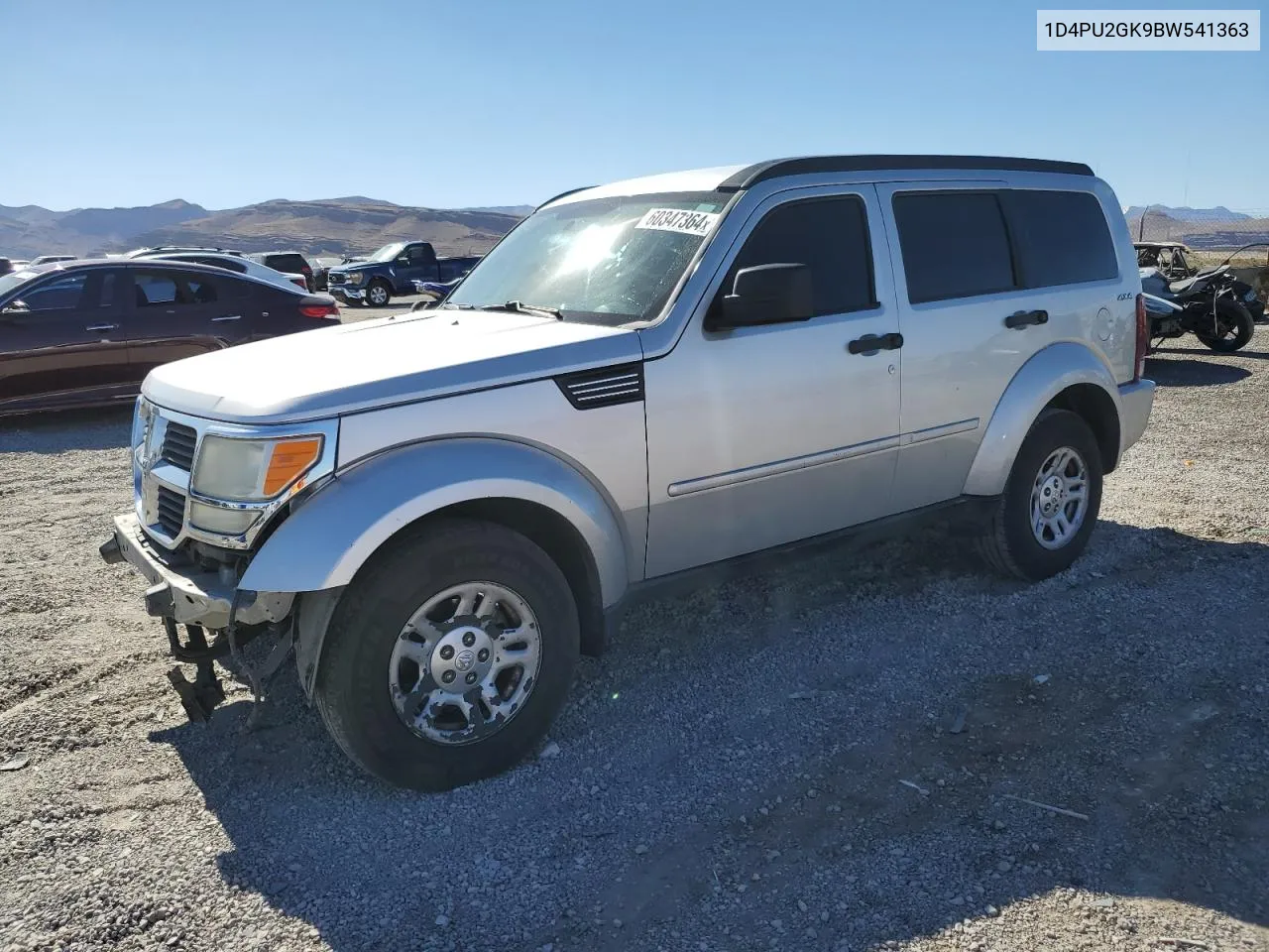 2011 Dodge Nitro Se VIN: 1D4PU2GK9BW541363 Lot: 60347364