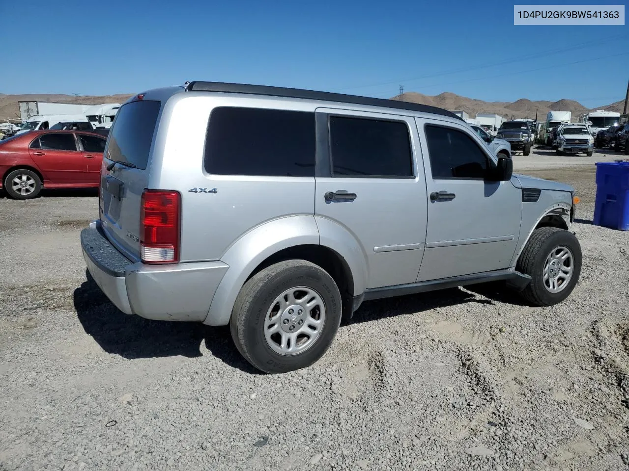 2011 Dodge Nitro Se VIN: 1D4PU2GK9BW541363 Lot: 60347364