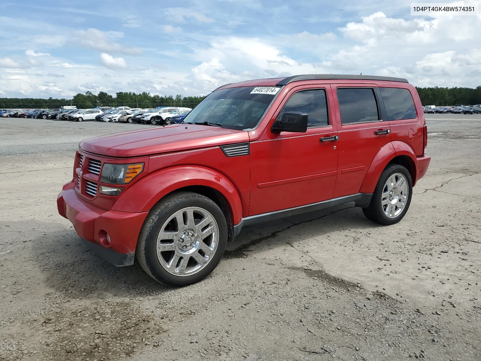 2011 Dodge Nitro Heat VIN: 1D4PT4GK4BW574351 Lot: 64827014