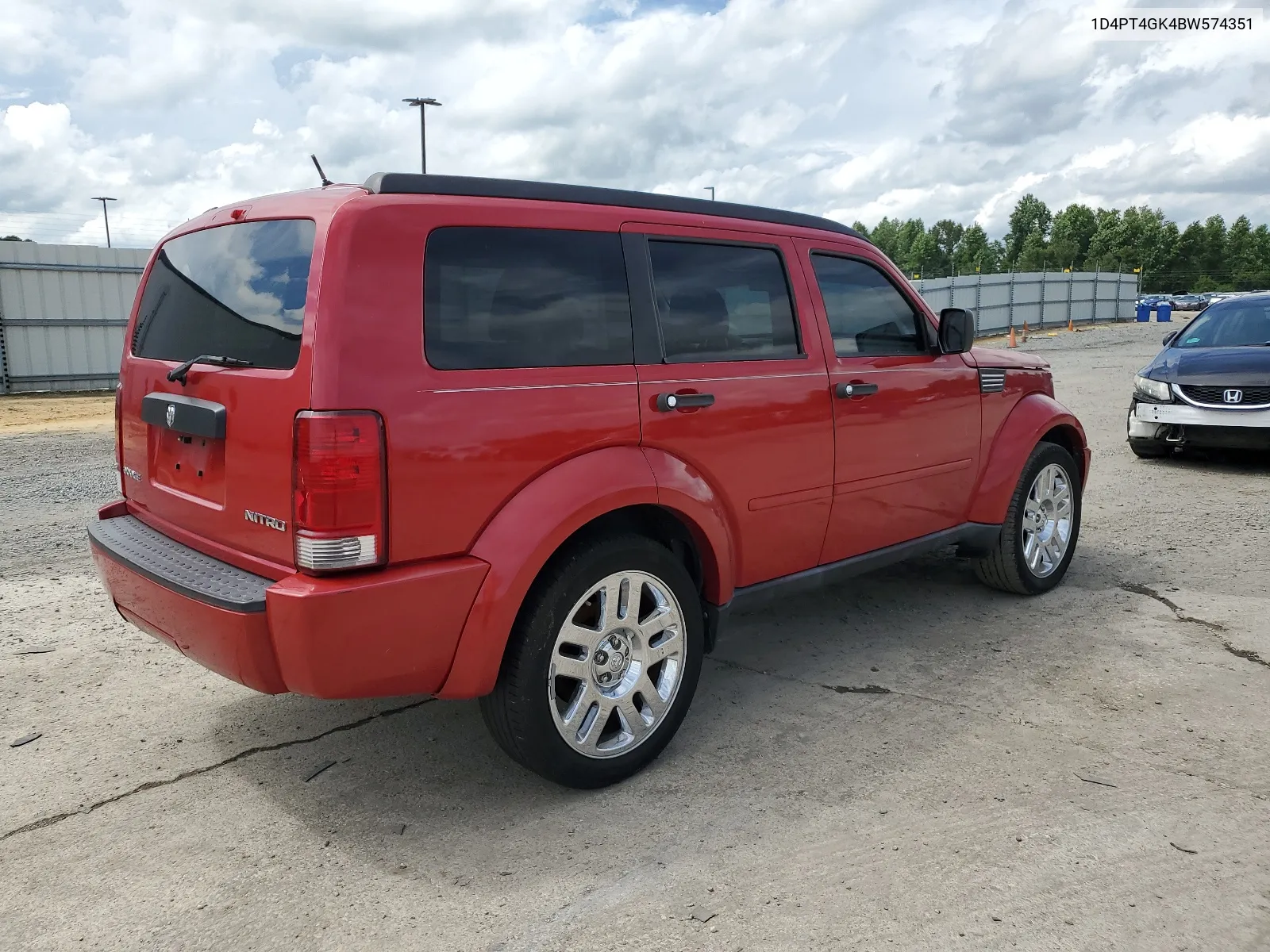 2011 Dodge Nitro Heat VIN: 1D4PT4GK4BW574351 Lot: 64827014