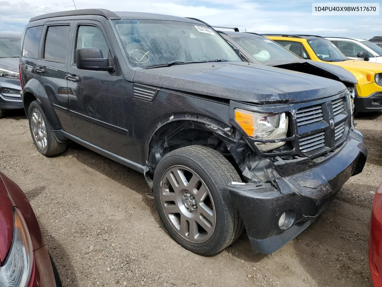 2011 Dodge Nitro Heat VIN: 1D4PU4GX9BW517670 Lot: 65474804