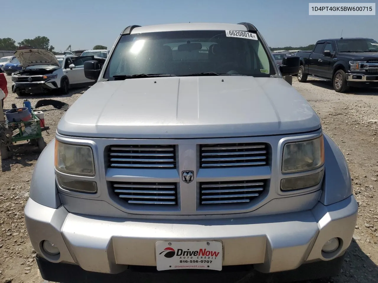 2011 Dodge Nitro Heat VIN: 1D4PT4GK5BW600715 Lot: 66208014