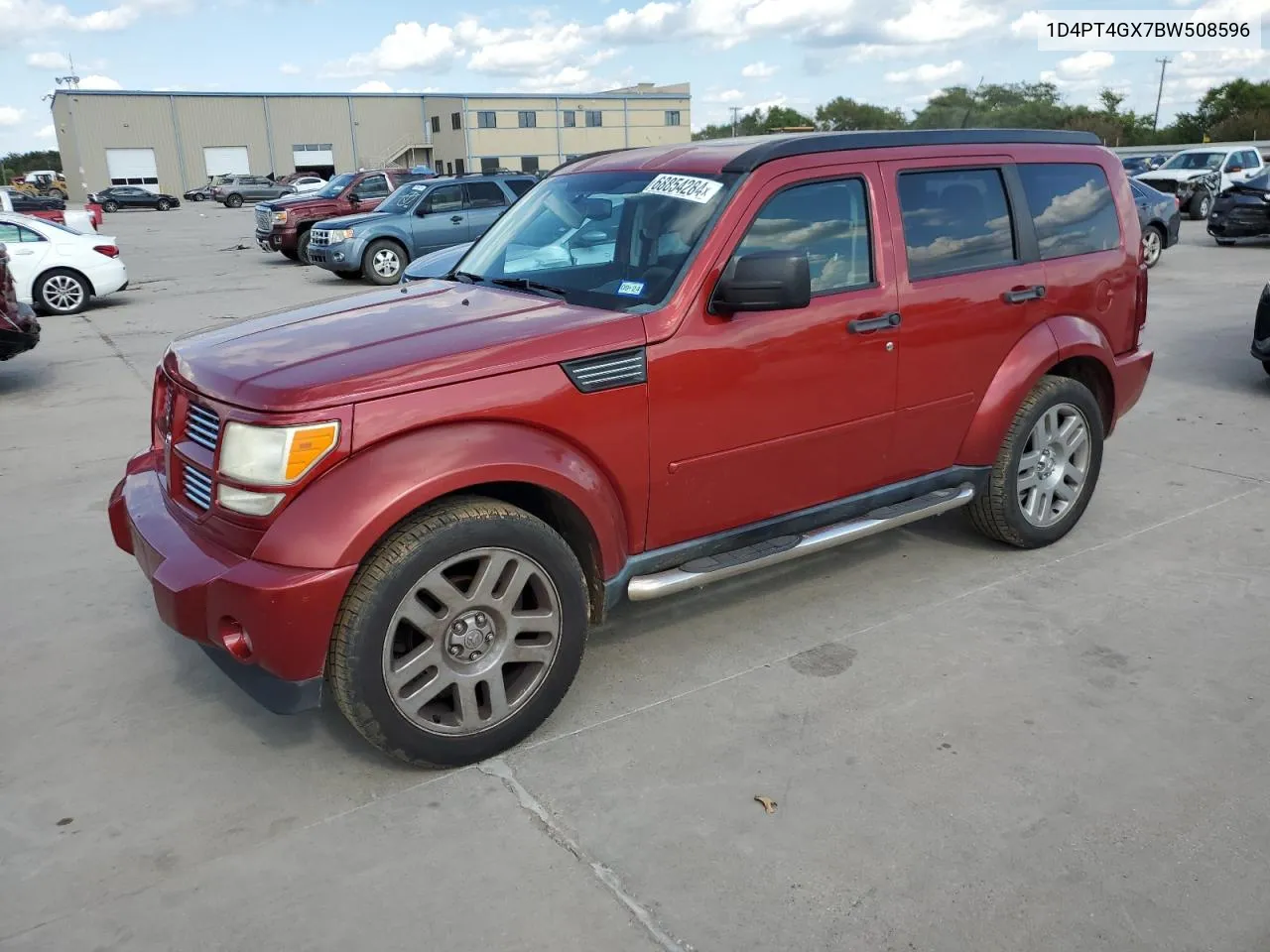 2011 Dodge Nitro Heat VIN: 1D4PT4GX7BW508596 Lot: 68854284