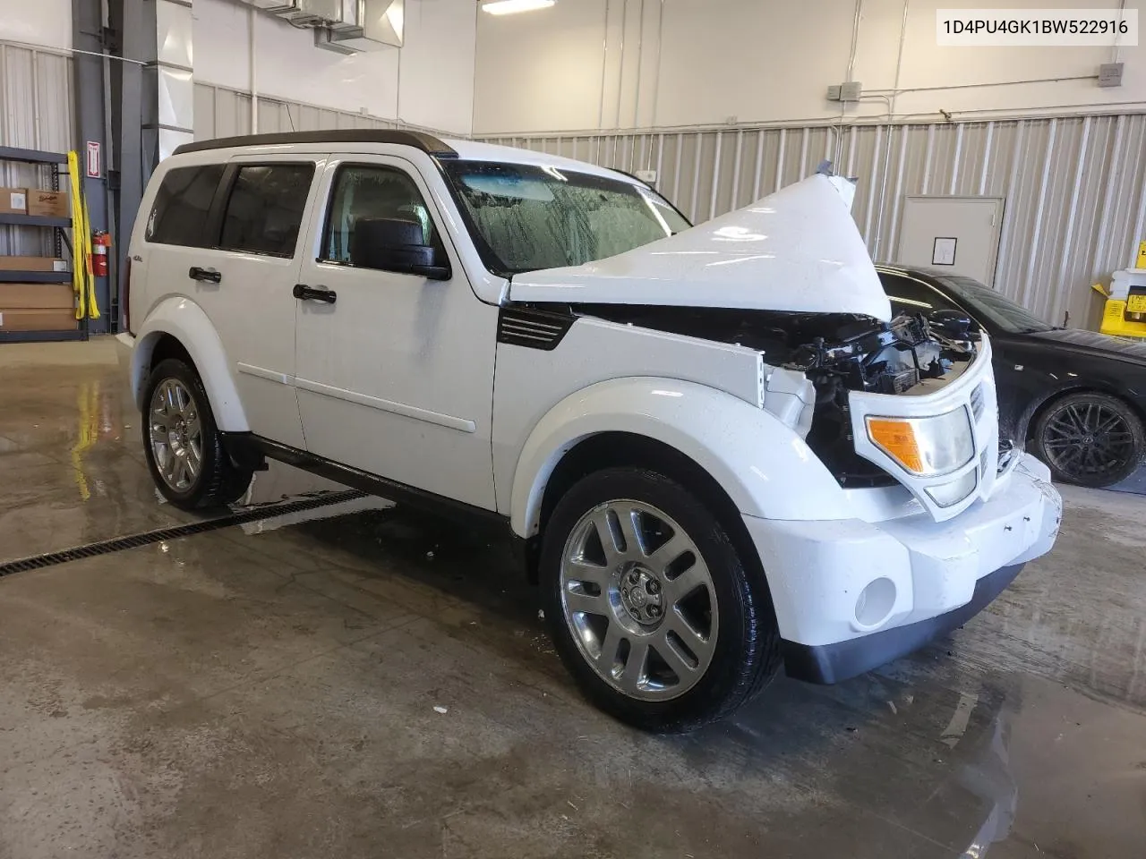 2011 Dodge Nitro Heat VIN: 1D4PU4GK1BW522916 Lot: 69656094