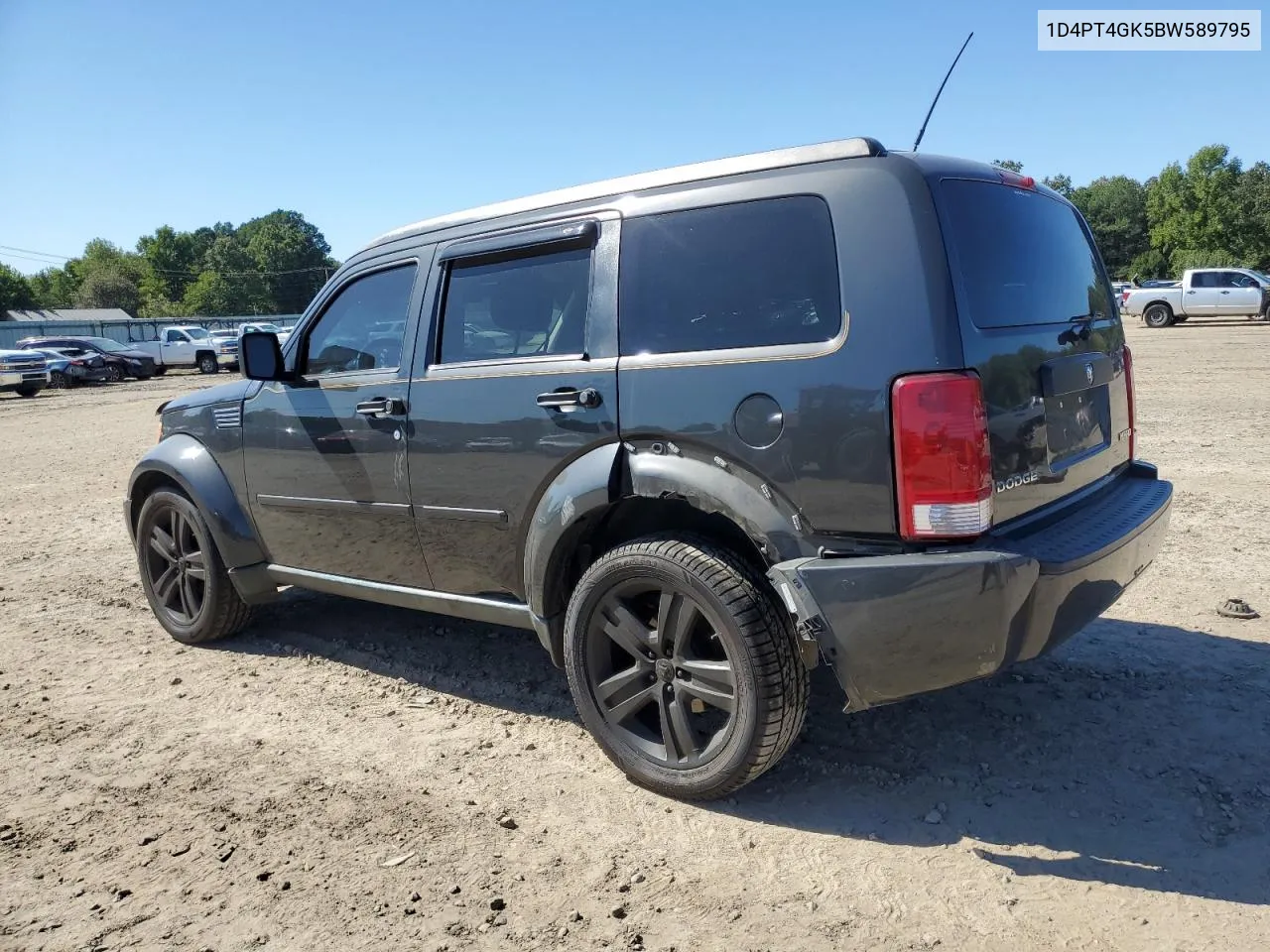 2011 Dodge Nitro Heat VIN: 1D4PT4GK5BW589795 Lot: 70257423