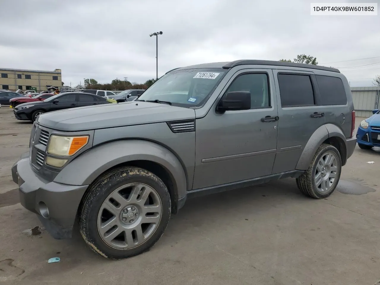 2011 Dodge Nitro Heat VIN: 1D4PT4GK9BW601852 Lot: 71261794