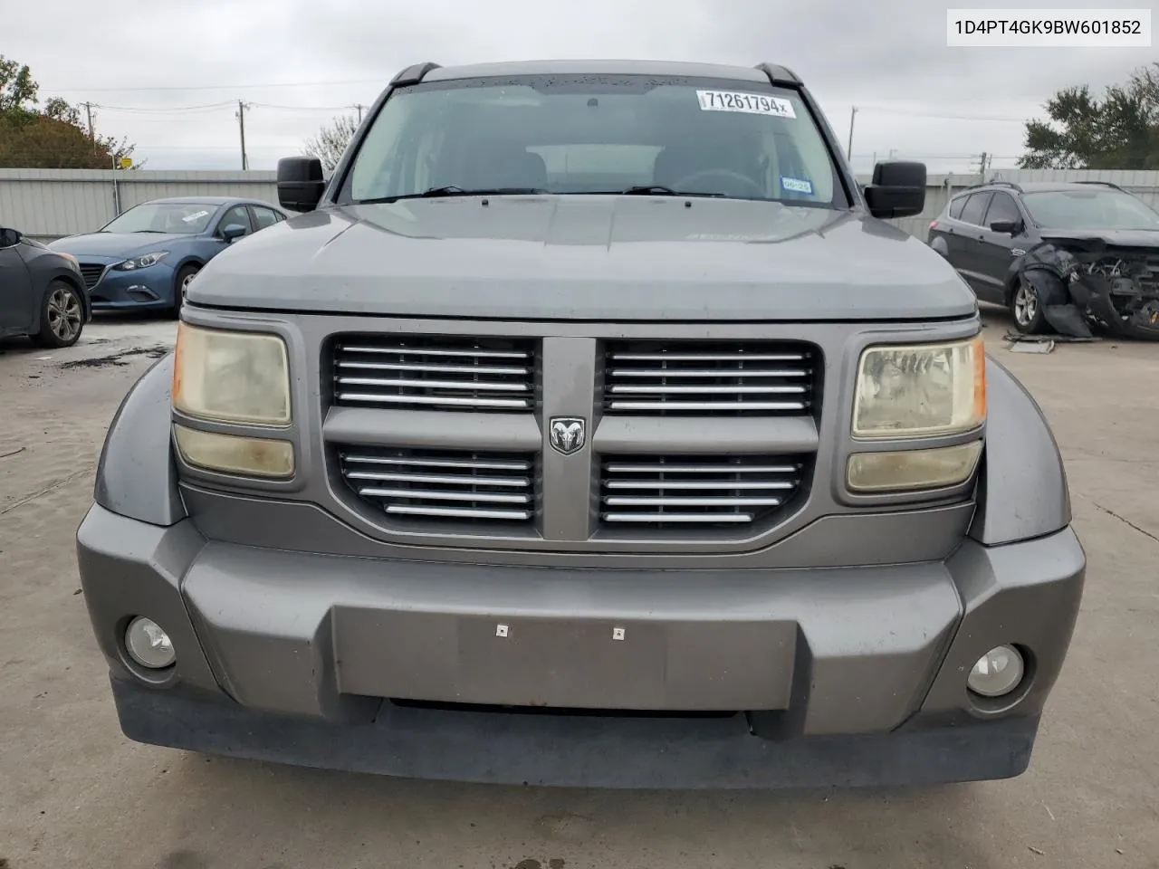 2011 Dodge Nitro Heat VIN: 1D4PT4GK9BW601852 Lot: 71261794