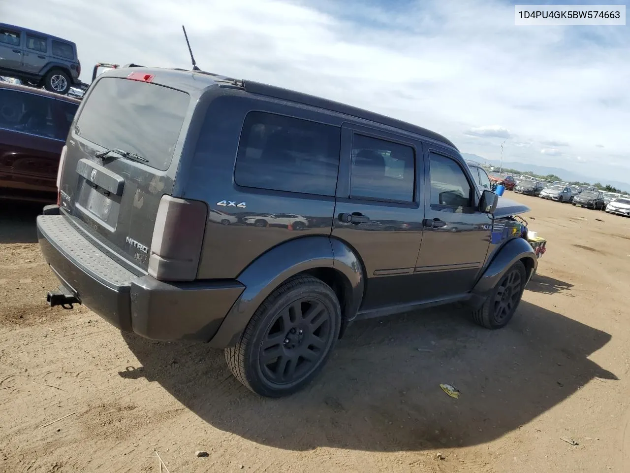 2011 Dodge Nitro Heat VIN: 1D4PU4GK5BW574663 Lot: 71581504