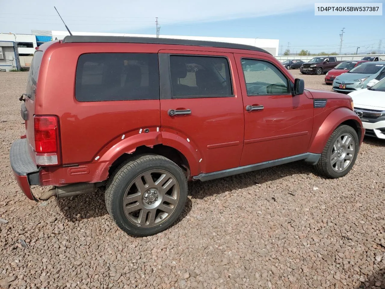 2011 Dodge Nitro Heat VIN: 1D4PT4GK5BW537387 Lot: 71642954