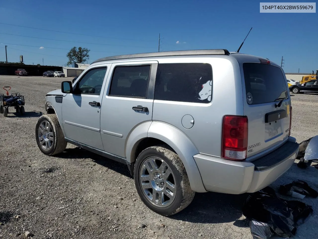 2011 Dodge Nitro Heat VIN: 1D4PT4GX2BW559679 Lot: 72697324