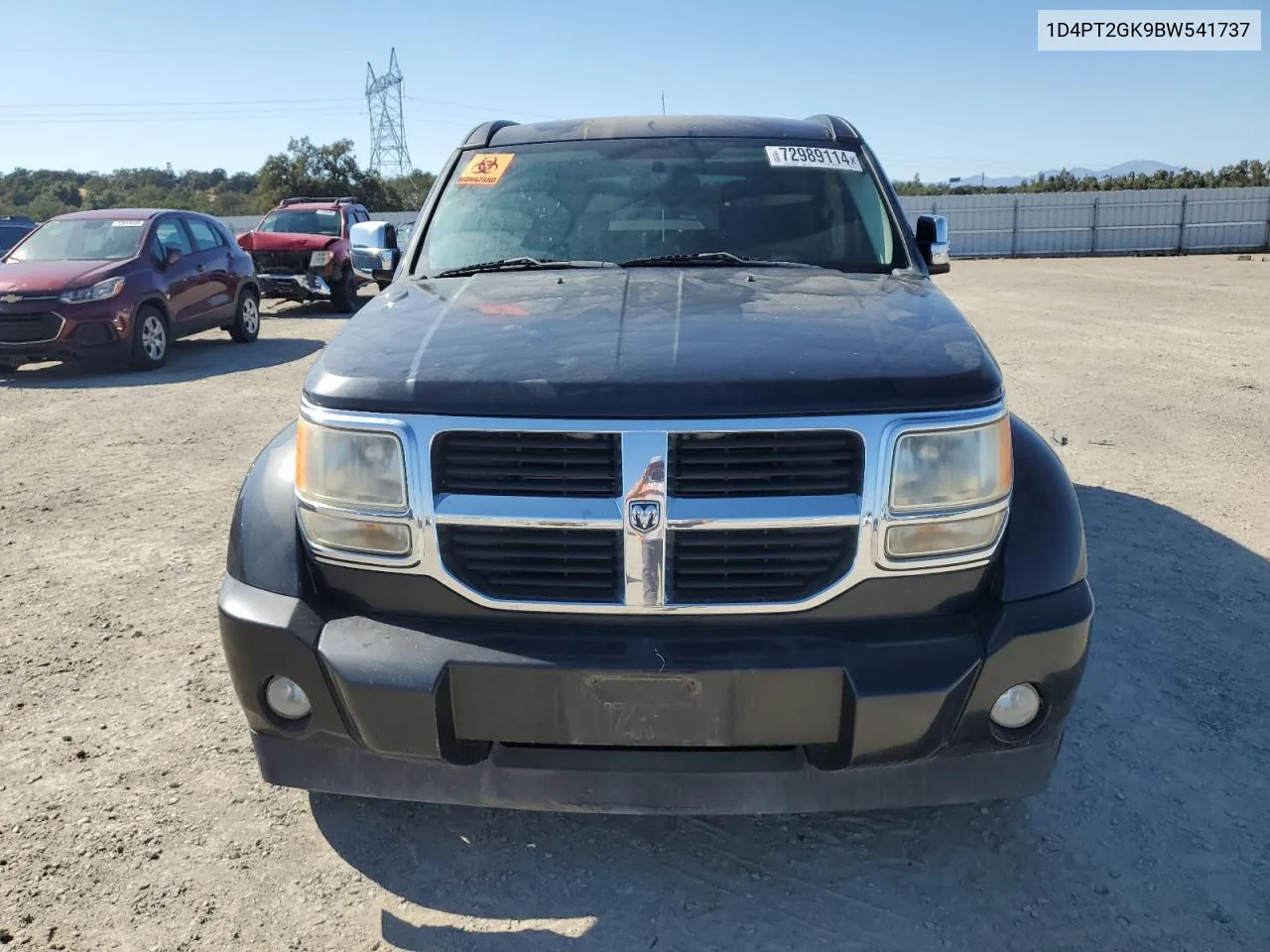 2011 Dodge Nitro Se VIN: 1D4PT2GK9BW541737 Lot: 72989114