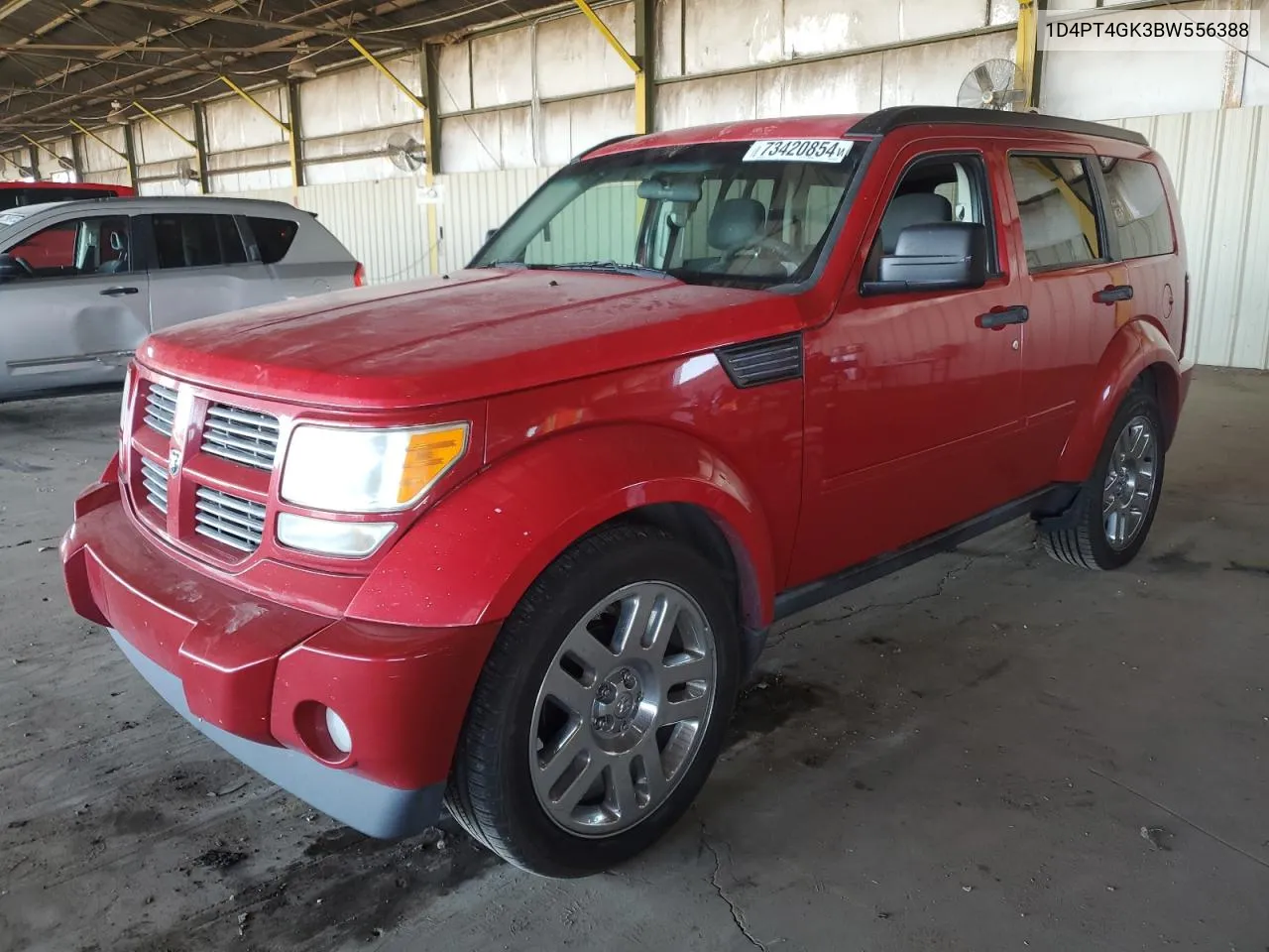 2011 Dodge Nitro Heat VIN: 1D4PT4GK3BW556388 Lot: 73420854