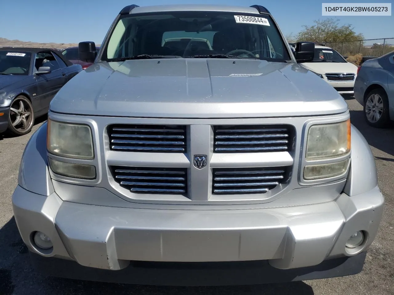 2011 Dodge Nitro Heat VIN: 1D4PT4GK2BW605273 Lot: 73500844