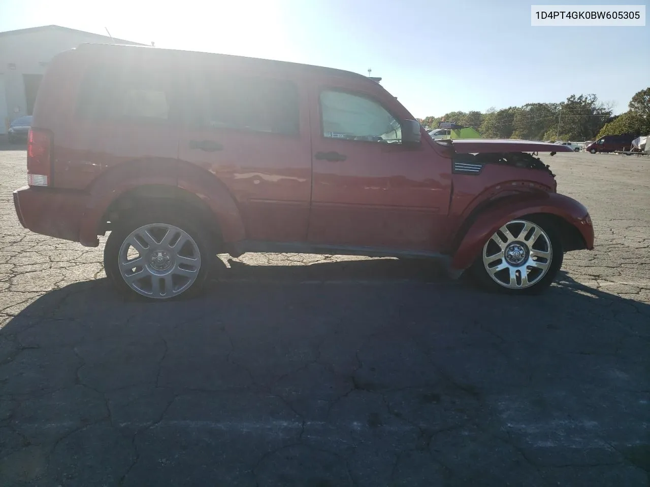 2011 Dodge Nitro Heat VIN: 1D4PT4GK0BW605305 Lot: 74537124