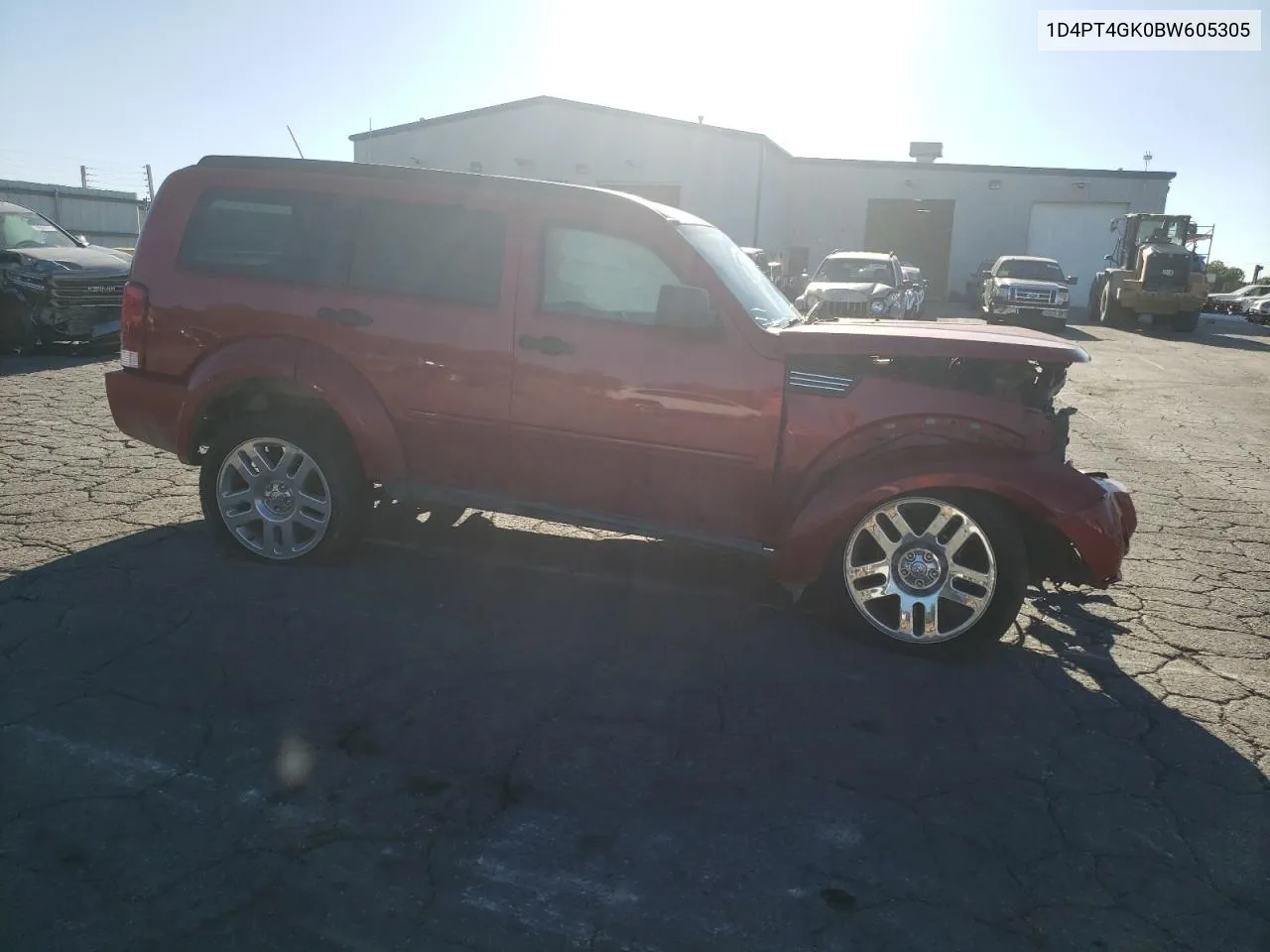 2011 Dodge Nitro Heat VIN: 1D4PT4GK0BW605305 Lot: 74537124