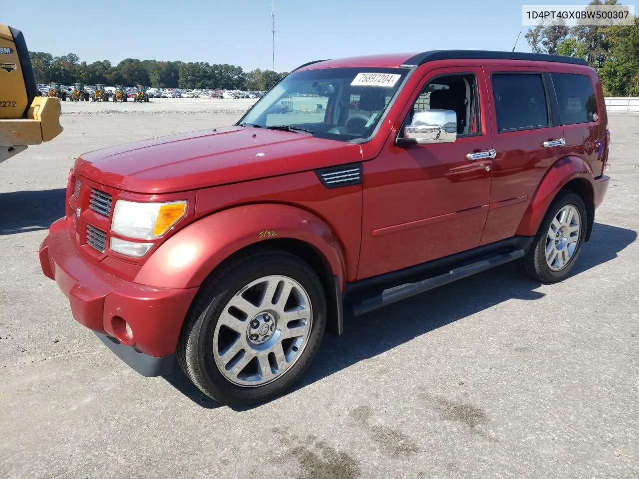 2011 Dodge Nitro Heat VIN: 1D4PT4GX0BW500307 Lot: 75897204