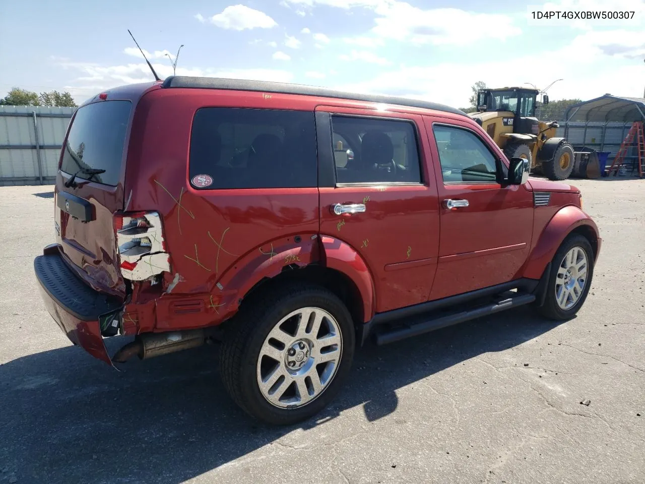 2011 Dodge Nitro Heat VIN: 1D4PT4GX0BW500307 Lot: 75897204