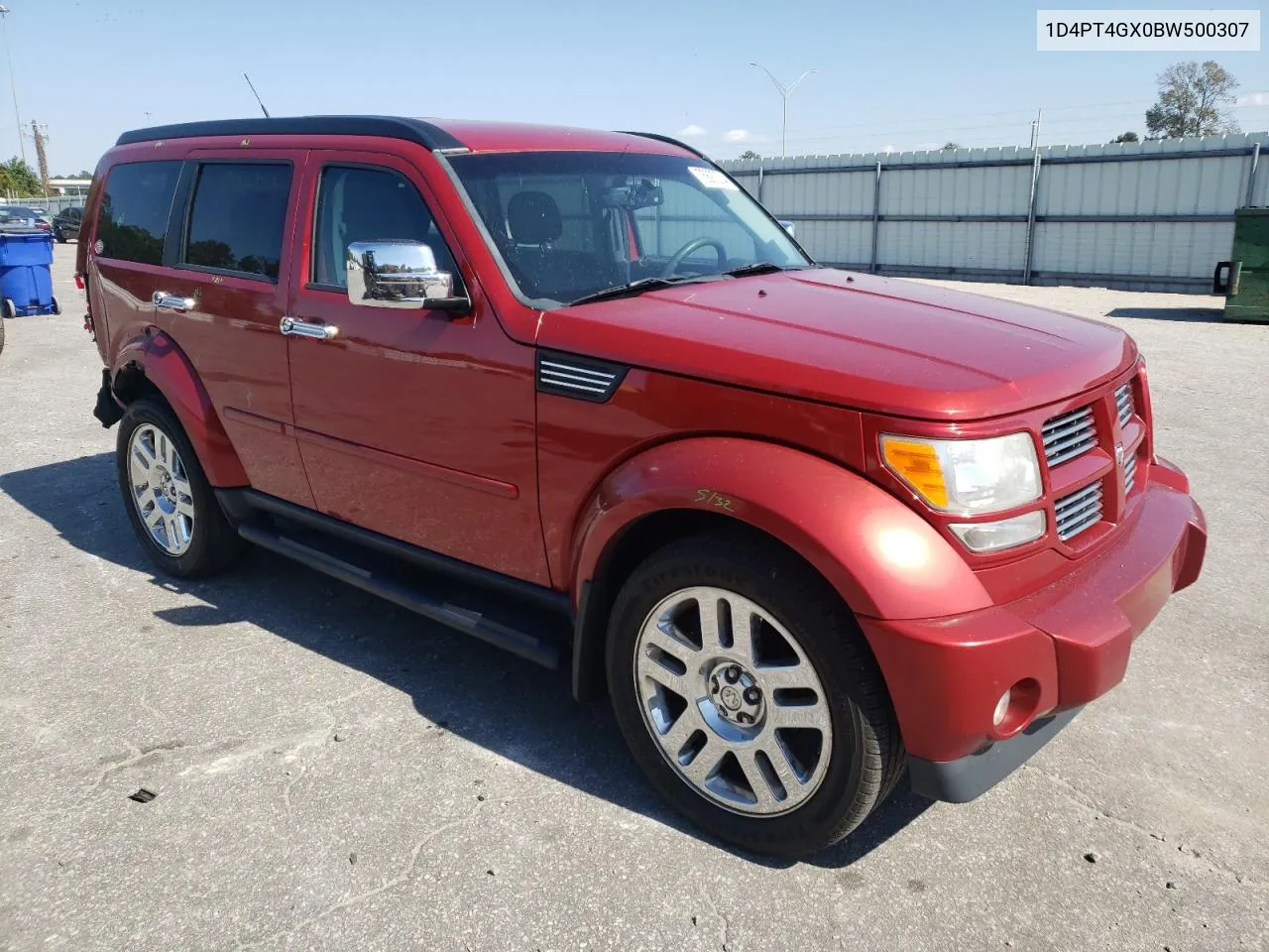 2011 Dodge Nitro Heat VIN: 1D4PT4GX0BW500307 Lot: 75897204